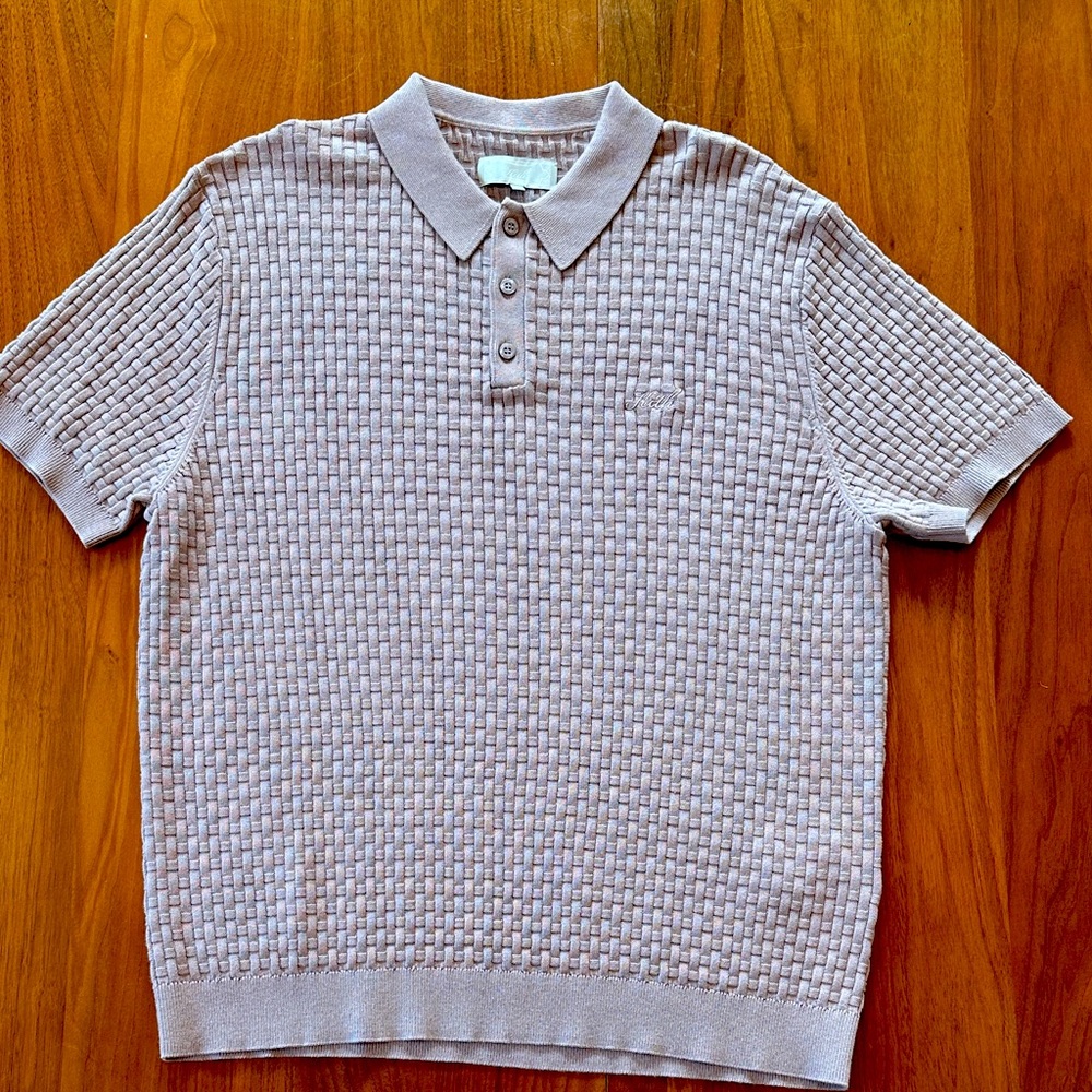Kith Tilden Polo - morganite color (pink/mauve) 
Size XL
Like new